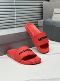 Balenciaga Logo Strap Slide Sandals