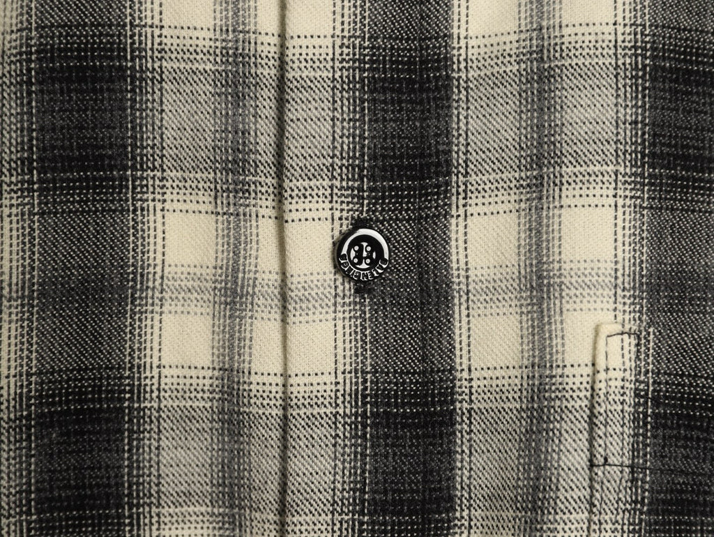 Balenciaga BLCG Embroidered Plaid Long-Sleeve Shirt